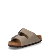 Arizona ciabatta in pelle khaki marrone | Boscaini Scarpe