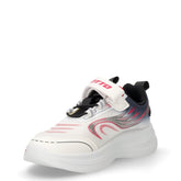 Run 80 sneaker in tessuto ed ecopelle bambino bianco nero | Boscaini Scarpe