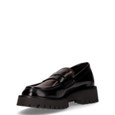 Mocassino chunky nero bordò | Boscaini Scarpe