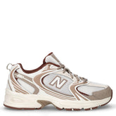 530-sneaker in tessuto e pelle sea salt | Boscaini Scarpe