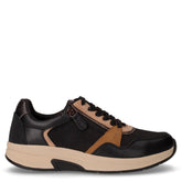 Sneaker in pelle ed ecopelle nero marrone | Boscaini Scarpe