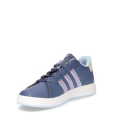 Grand Court 2.0 sneaker in ecopelle ragazza petrolio | Boscaini Scarpe