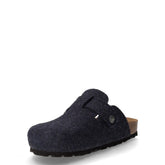 Sara ciabatta in tessuto blu | Boscaini Scarpe