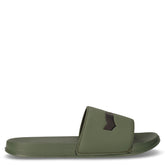 Slide Mix ciabatta in gomma verde militare | Boscaini Scarpe