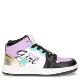 Sneaker da bambina in ecopelle nero viola - Scarpe Bambina | Boscaini Scarpe