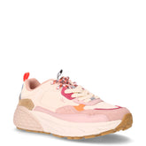 Groove Mesh sneaker in tessuto e pelle rosa | Boscaini Scarpe