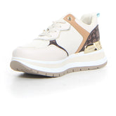 Sneaker con platform ivory brown | Boscaini Scarpe