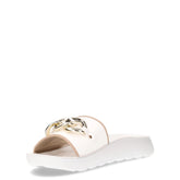 Ciabatta con catena platino bianco | Boscaini Scarpe