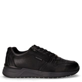 Sneaker in pelle con zip nero | Boscaini Scarpe