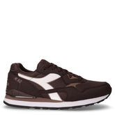 N.92 sneaker in tessuto ed ecopelle chicco di caffè | Boscaini Scarpe