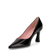 Décolleté a punta in ecopelle nero cristal | Boscaini Scarpe