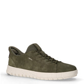Flextride Plus-s sneaker in pelle scamosciata con suola flessibile verde militare | Boscaini Scarpe