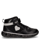 Mid sneaker da bambina in tessuto nero - PRIMIGI AVANT | Boscaini Scarpe