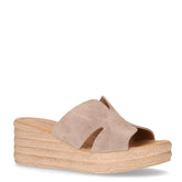 Ciabatta con zeppa in pelle terra - Ciabatte Aperte Donna | Boscaini Scarpe