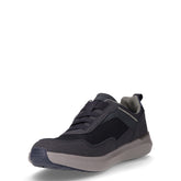 Neil sneaker in tessuto ed ecopelle navy blu | Boscaini Scarpe