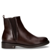 Stivaletto con zip laterale in ecopelle marrone - Stivaletti Donna | Boscaini Scarpe