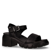 Sandalo in ecopelle con tacco nero - REFRESH DONNA | Boscaini Scarpe