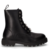 Anfibio in ecopelle con zip bambina nero | Boscaini Scarpe