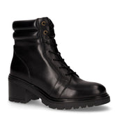 Stivaletto stringato in pelle con tacco nero - GEOX DONNA | Boscaini Scarpe