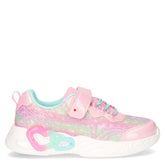 Sneaker da bambina con glitter in tessuto rosa - Scarpe Bambina | Boscaini Scarpe