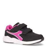 Falcon 5 sneaker in tessuto ed ecopelle bambina nero fuxia - Sneakers Bambina | Boscaini Scarpe