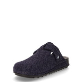 Pila ciabatta in tessuto blu cenere | Boscaini Scarpe