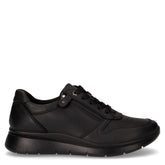 Sneaker con zip laterale in pelle nero - Sneakers Donna | Boscaini Scarpe