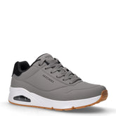 Uno Suited On Air sneaker in ecopelle grigio nero | Boscaini Scarpe