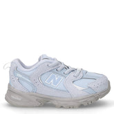 530 sneakers in pelle e tessuto oxford blu bianco | Boscaini Scarpe