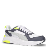 Trinity 2 sneaker in ecopelle e tessuto bianco grigio | Boscaini Scarpe