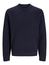 Maglione girocollo in cotone blu navy | Boscaini Scarpe