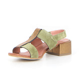 Sandalo con tacco salvia bronzo | Boscaini Scarpe