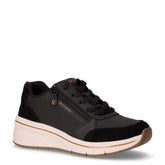 Billion Flex Luxe Up sneaker in ecopelle con zeppa nero | Boscaini Scarpe