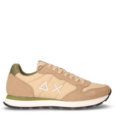 Tom Solid sneaker in pelle e tessuto beige - SUN68 UOMO | Boscaini Scarpe