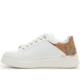 Sneaker con platform bianco geo beige - 1°CLASSE | Boscaini Scarpe