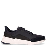 Vittour sneaker slip on in tessuto ed ecopelle navy | Boscaini Scarpe