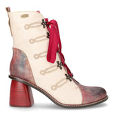 Tronchetto con zip in pelle beige - Tronchetti Donna | Boscaini Scarpe