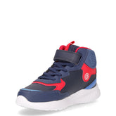 Sneaker in ecopelle con luci bambino navy | Boscaini Scarpe