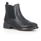Stivaletto stile inglese con zip nero - Mid Season Sale Stivaletti Donna | Boscaini Scarpe