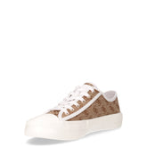 Sneaker in tessuto beige marrone bianco | Boscaini Scarpe