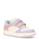 Washiba sneaker bambina in ecopelle e tessuto rosa bianco | Boscaini Scarpe