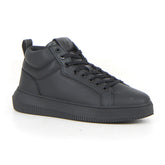Chunky Cupsole Clean High sneaker triple black - Mid Season Sale Sneakers Uomo | Boscaini Scarpe