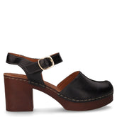 Sandalo in pelle con tacco nero - Sandali Con Tacco Donna | Boscaini Scarpe