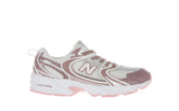 530 sneaker in ecopelle rosa bianco | Boscaini Scarpe