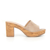 Ciabatta con tacco taupe - Mid Season Ciabatte Donna | Boscaini Scarpe