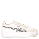 Carina Street Snake sneaker in pelle bianco beige - Donna | Boscaini Scarpe