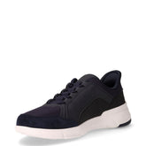 Vittour sneaker slip on in tessuto ed ecopelle navy | Boscaini Scarpe
