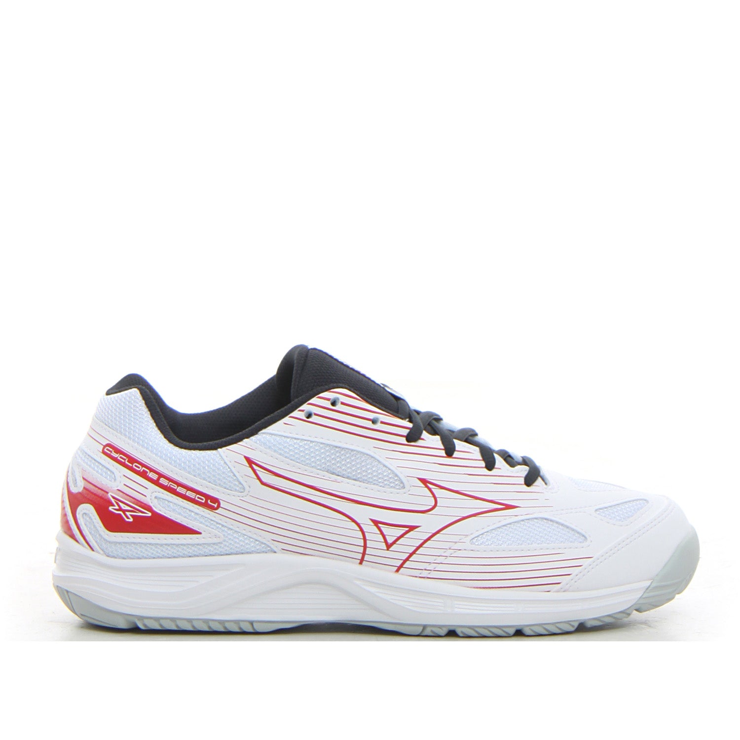Cyclone speed scarpa da pallavolo bianco rosso