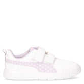 Courtflex V3 Dotty sneaker bambina in ecopelle bianco lilla - Scarpe Bambina | Boscaini Scarpe