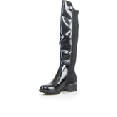 Stivale al ginocchio con tacco nero | Boscaini Scarpe